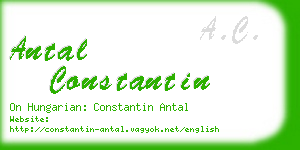 antal constantin business card